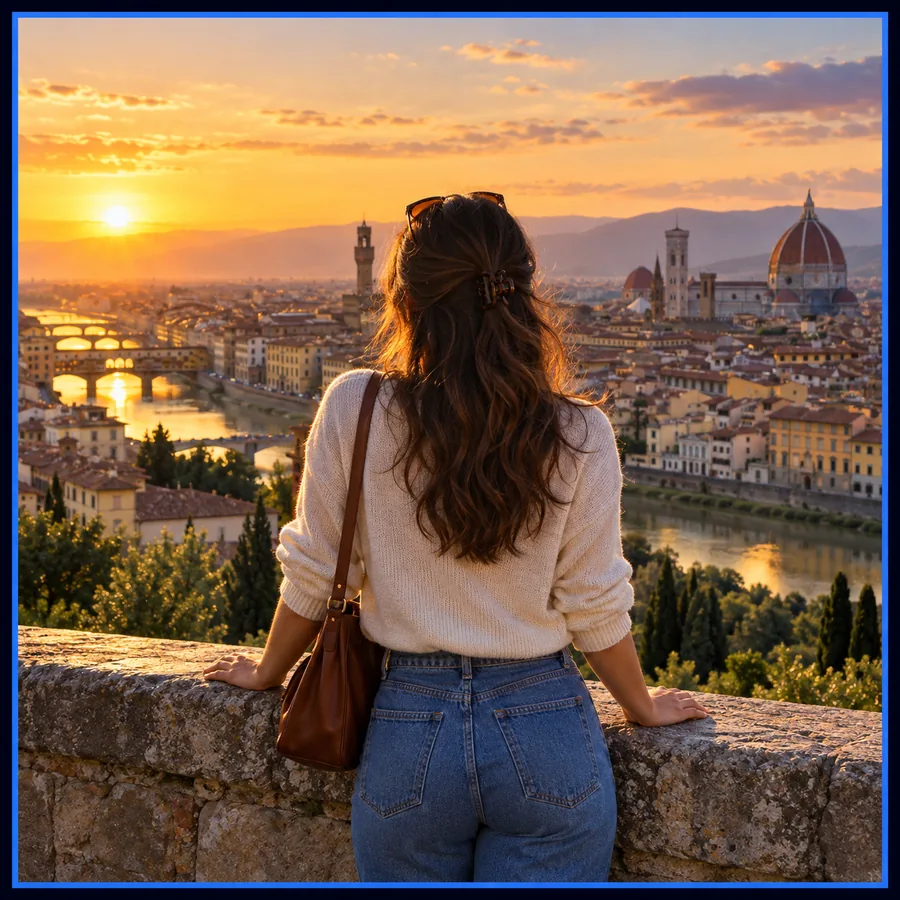 Portrait with a background distraction removed