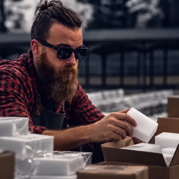 Portrait of David, an online shop owner