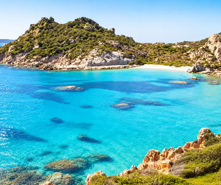 Rocky coast and clear blue sea after distractions are removed